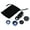 Blue, variant on 3 In 1 Mobile Phone Camera Lens Portable Clip On Phone Fisheye Lens Wide Angles Macro Fish Eye Lens Clip Lens