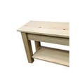 thumbnail image 5 of PINE WOOD BENCH WITH SHELF-72", 5 of 5