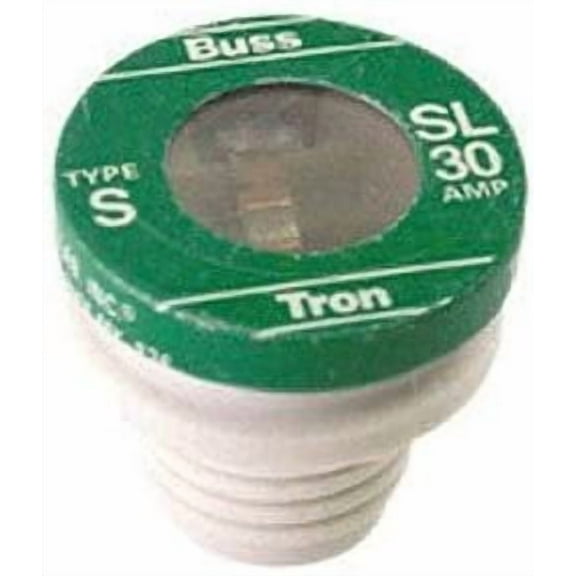 Bussmann Plug Fuse SL-30PK4 Time Delay Rejection Base - 30 Amps, 125 V, UL Listed