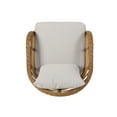 thumbnail image 4 of Tia Outdoor Wicker Club Chairs with Cushions, Set of 2, Light Brown and Beige, 4 of 10