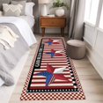 thumbnail image 5 of Independence Day 2'x6' Runner Rug, U.S Flag Stars Red White Striped Washable Non-Slip Area Rugs for Hallway Kitchen Floor Bedroom Entryway, StainResistant Laundry Carpet Decoration Indoor Mat, 5 of 9
