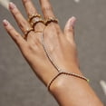 thumbnail image 5 of Love Titanium Steel Ring For Women Geometric Shape Stainless Steel Jewelry Non-Fading Light Luxury Electroplating Size 6 7 8, 5 of 5