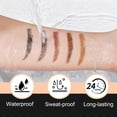 thumbnail image 5 of 4 Fork Tip Eyebrow Pen, for 3D Eyebrow Makeup, Smooth to Use, 2 ml - Brown, 5 of 10