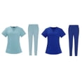 thumbnail image 1 of Enfermería Scrub Set Top Pantalones Transpirable Trabajo Uniforme para Enfermera Yoga Jogger, 1 of 5