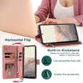 thumbnail image 4 of Compatible avec Google Pixel 7 Étui Portefeuille, Portefeuille Folio à Fermeture Éclair en Cuir PU Premium Blocage RFID avec Poignet, 4 of 5