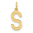 thumbnail image 1 of Diamond2Deal 14K Pendentif Initiale Lettre S en Or Jaune pour Femmes, 1 of 3