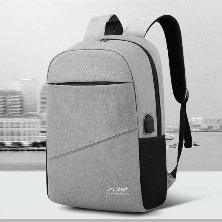 1pc campus backpack one size fits all simple USB charging backpack men and  women business computer bag casual computer handbag