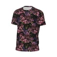 thumbnail image 6 of Wukai Orchids Flowers Print Men's Short-Sleeved Mesh T-Shirt,Quick-Dry Short Sleeve Workout T-Shirt-X-Large, 6 of 8