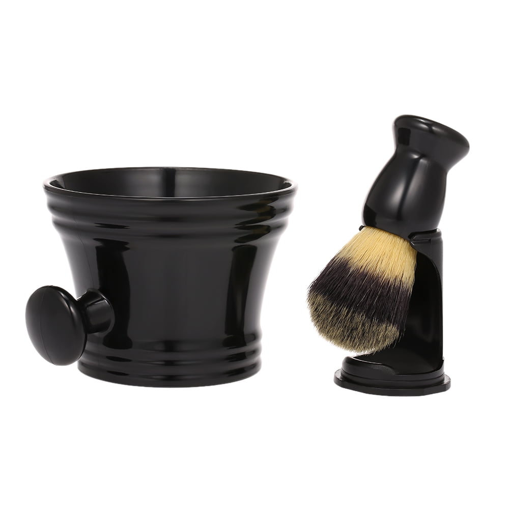 Pro 2in1 Men's Hair Shaving Brush Bowl Cup Mug Travel Shaving Set Kits Salon 