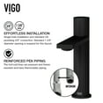 thumbnail image 2 of VIGO Halsey Single Handle Single-Hole Bathroom Faucet in Matte Black, 2 of 11