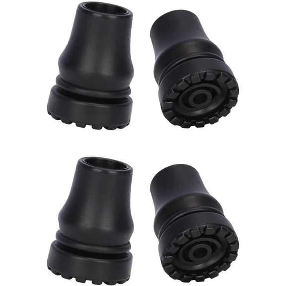 SupreGear Non-Slip Rubber Cane Tips 5/8 Inch for Walking Canes & Mobility Aids, 4/6/8 Pack