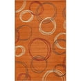 thumbnail image 1 of Unique Loom Automne Cercles Zone Tapis 5' x 8' Rectangulaire en Terre Cuite/beige, 1 of 5