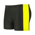 thumbnail image 2 of NAISIBABY Boys Swim Trunks, Solid Striped Quick Dry Elastic Waist Beach Swimming Shorts Yellow 4-6T(L), 2 of 4