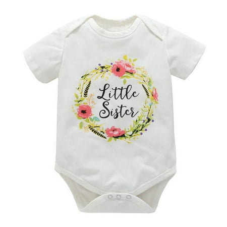 

Velocity Toddler Girls Summer Shorts for 0-18M Old Kids Cute Cotton Letter Print Short T-Shirt Outfits Clothes