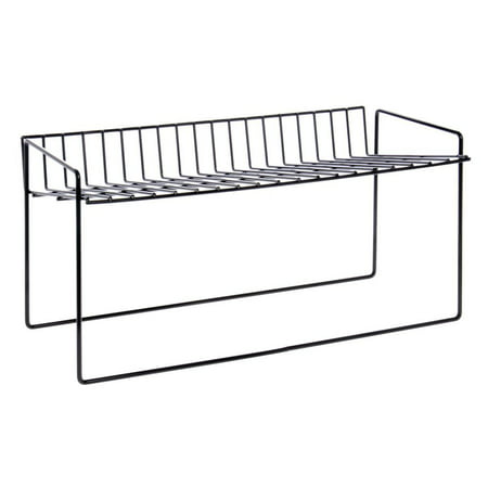 Deli Display Rack For Loaf Meat and Cheese 1-Shelf Black Powder-Coated 19 1/2 L x 10