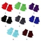 thumbnail image 4 of Qarigey 1 par de guantes de punto con medio dedo Unisex, mitones elásticos sin dedos, para ciclismo de carretera, cálidos para mujeres y hombres guantes y mitones Azul claro Qarigey AP012306-07, 4 of 6