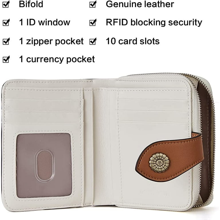 BOSTANTEN Womens RFID Blocking Leather Wallets