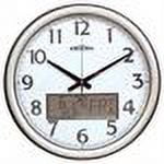 Low Vision Analog-LCD Wall Clock-Calendar-Thermometer