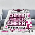 thumbnail image 5 of Cheerleader''s Blanket Cheerleading Gifts Throw Blanket Ultra-Soft Comfortable Cheer''s Flannel Blankets for Girls Teens Kids Bed Sofa Couch All Season Cozy Blanket Birthday Gifts, 5 of 6