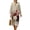 Beige and Red - Cardinal Flower, variant on Womens Maxi Dress Giraffe Print Casual V Neck Dresses Long 3/4 Sleeve Midi Dress Fashion Loose Dresses, 3XL