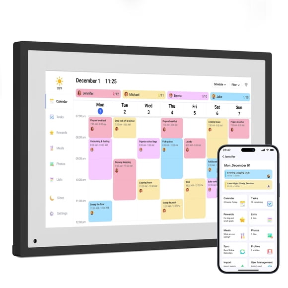 Marco Digital Calendario Dragon Touch 10.1" Pantalla Táctil