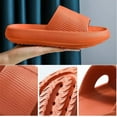 thumbnail image 5 of Cloud Slides Slippers for Women/Men，Summer Beach Eva Soft Platform Sole Lightweight Pillow Sandals Leisure Indoor Bathroom Anti-slip Shower Couples Shoes, 5 of 6