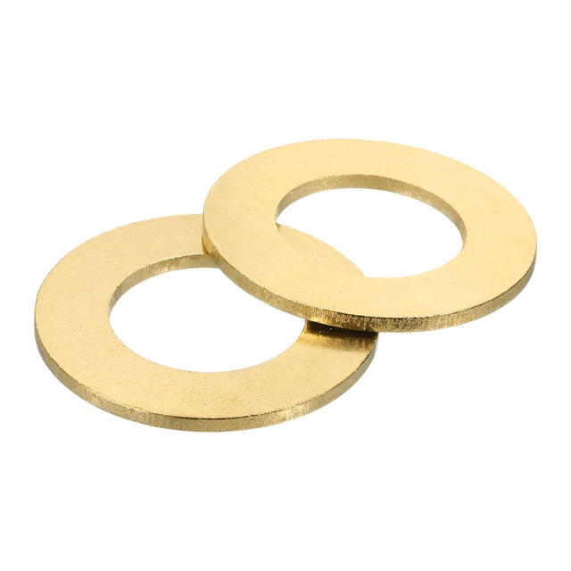 Unique Bargains Rondelle Plate M30, 2 Anneaux en Laiton 54mm OD 3mm Joint d'Étanchéité