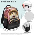 thumbnail image 7 of Yuyamidu Hamster School Backpack for Girls Boys Portbale Bookbag Lightweight Preppy Book Bag with Adjustable Padds Straps Primary School Students' Supplies, 7 of 7