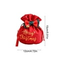 thumbnail image 3 of SASHENHG Christmas Velvet Bag Christmas Eve Drawstring Packaging Bag, 3 of 6