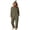 Army Green, variant on RoamHome Halloween Costume for Women, Pumpkin Onesie Pajamas with Hood, Full Zip Plush Jumpsuit for Adults, Cozy Fleece Lounge Wear for Party Cosplay and Nightwear, One Piece PJs