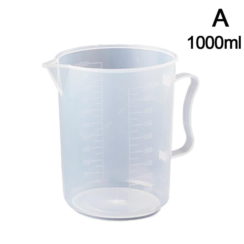 Kitchen Liquid Plastic Measuring Cup for Baking w/ Angled Grip&Spout  250-1000ML