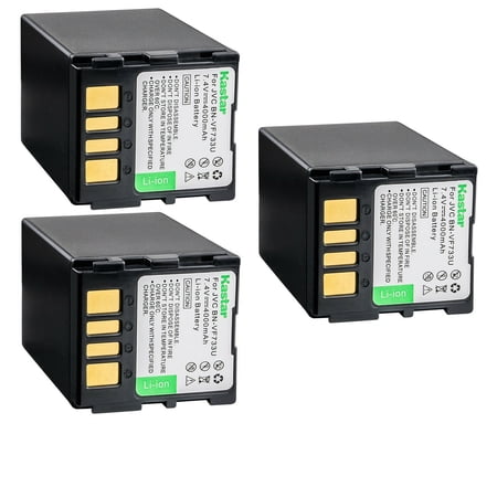 Kastar BN-VF733 Battery 3-Pack Replacement for JVC GR-D240EX GR-D240EY GR-D240EZ GR-D240US GR-D241 GR-D241AC GR-D241US GR-D244 GR-D244U GR-D244US GR-D245 GR-D245E GR-D245EG GR-D245EX GR-D245US Camera