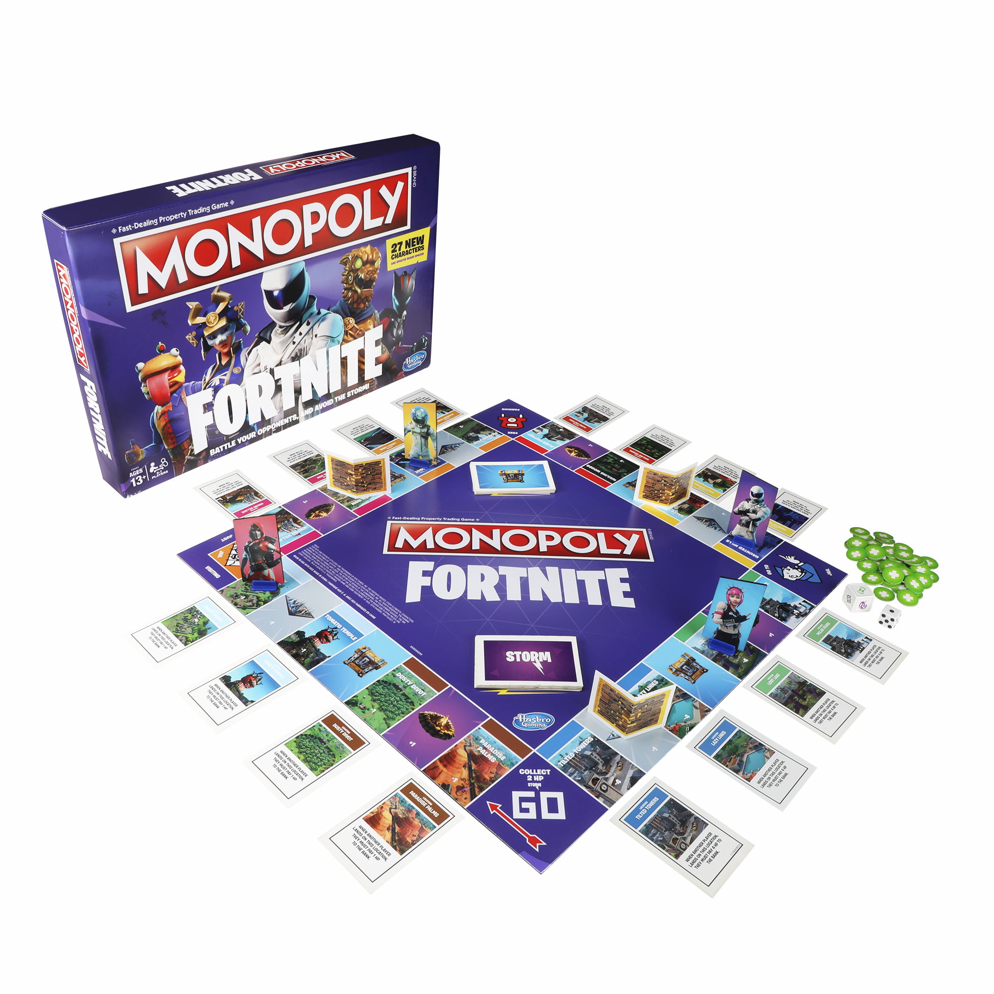 2-7 Players Monopoly Fortnite Edition Board Game Hasbro Video Game Inspired 13
