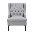thumbnail image 5 of OakvillePark Velloria Textured Fabric Tufted Back Accent Chair, Gray, 5 of 12