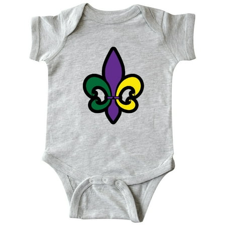 

Inktastic Fleur De Lis Mardi Gras Holiday Gift Baby Boy or Baby Girl Bodysuit