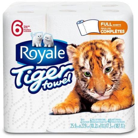Royale Serviette de Tigre 2 Plis Serviette en Papier Pleine Feuille