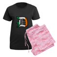 thumbnail image 5 of CafePress - Detroit Irish D Women's Dark Pajamas - Women's Short Sleeve Print T-Shirt and Pants Dark Cotton Pajama Set, 5 of 7
