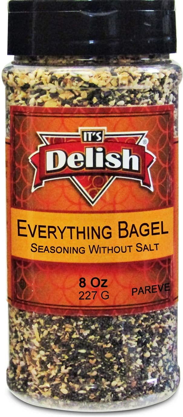 Everything Bagel Seasoning Blend with No Salt by It's Delish, 8 Oz ...