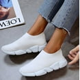 thumbnail image 3 of Ramiter Tennis Shoes Womens Slip On Breathe Mesh Walking Shoes Women Fashion Sneakers Comfort Wedge Platform Loafers,, 3 of 4