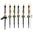 thumbnail image 2 of Fnochy Halloween Decorations, 6 Pack Halloween Garden Stake Lights, Floor Plug Candle Light with Skeleton Ghost Hand, Waterproof & Solar Panel, Light Up Yard Stakes for Indoor/Outdoor Garden Decor, 2 of 9
