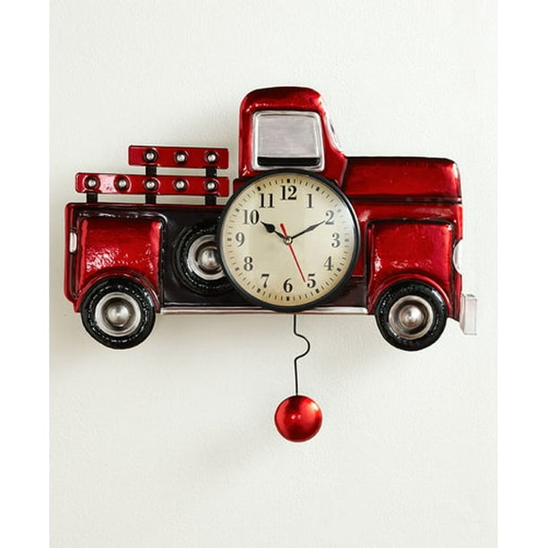 Retro Truck Decor AccentsPendulum Wall ClockTruck