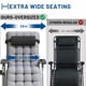 thumbnail image 3 of Silla Zero Gravity YOMIFUN Oversized XL Lounge gris, 3 of 7