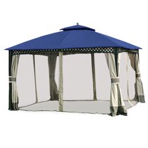 Garden Winds Replacement Canopy Top Cover for the Windsor Dome Gazebo - True Navy