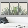 thumbnail image 2 of wall26 Framed Canvas Print Wall Art Set Tropical Jungle Banana Leaf Collage Nature Floral Digital Art Modern Art Rustic Botanical Relax/Calm for Living Room, Bedroom, Office - 16"x24"x3 BLA, 2 of 5
