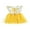 Yellow, variant on Kids Toddler Baby Girl Summer Dress Ruffle Short Sleeve Mesh Tutu Dress Princess Dresses Playwear Sundress