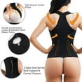 thumbnail image 5 of Nebility Women Back Braces Waist Trainer Vest Posture Corrector for Spinal Neck Shoulder Back Support Tummy Control Body Shaper(Black X-Large), 5 of 7