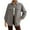 Grey, variant on Yigetop Winter Jackets for Women, Womens Jacket Fuzzy Fleece Warm 2024 Winter Jackets Long Sleeve Button Down Coat Faux Outwear with Pocket Faux Fur Coat Women Black L
