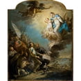 thumbnail image 3 of Charles-André van Loo 15x18 Black Modern Framed Museum Art Print Titled - The Wish of Louis XIII at the Headquarters of La Rochelle (1628) (1737-1747), 3 of 5