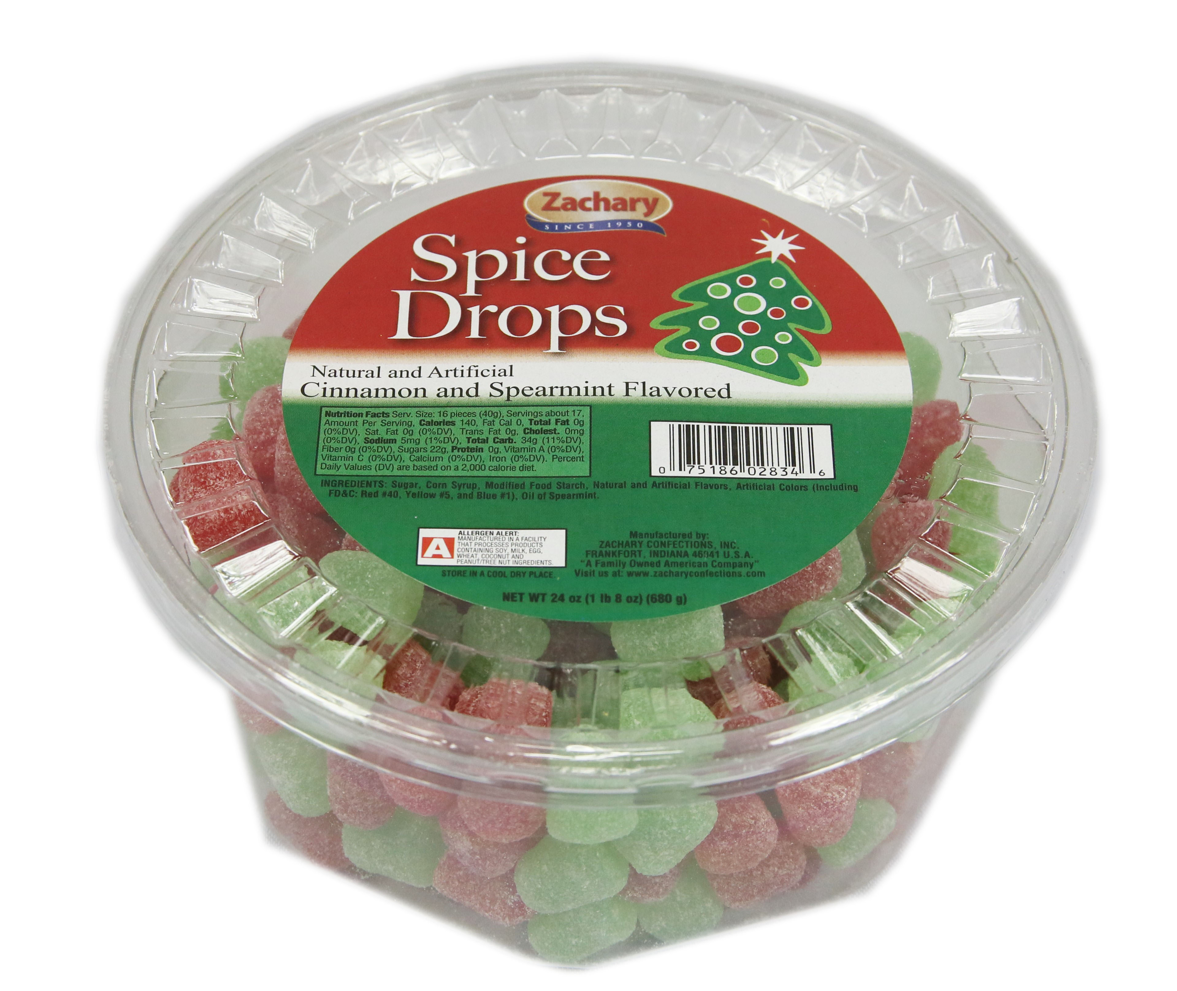 Zachary Holiday Cinnamon & Spearmint Flavored Spice Drops, 24 Oz. - Walmart.com - Walmart.com