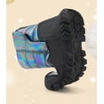 thumbnail image 6 of GobdXE Kids Snow Boots Girls Winter Boots Iridescent Shiny Fur Lined Chunky Sole Waterproof Boots Black,5-5.5 Years, 6 of 8